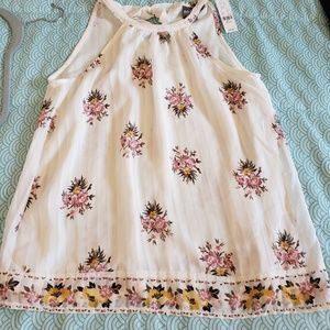 NY&co Soho Jeans white floral top